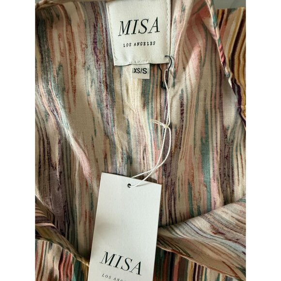 Misa Los Angeles Women's Rena Kaftan Dress Oversized XS/S Jewel Colors Cover-up - Picture 4 of 10